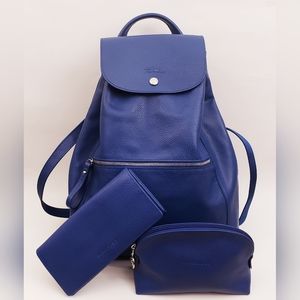 Longchamp Backpack, Wallet, and Pouch